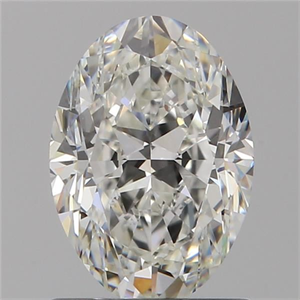 Picture of Natural Diamond 1.00 Carats, Oval with  Cut, G Color, VVS2 Clarity and Certified by GIA