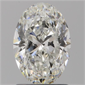 Natural Diamond 1.30 Carats, Oval with  Cut, G Color, IF Clarity and Certified by GIA