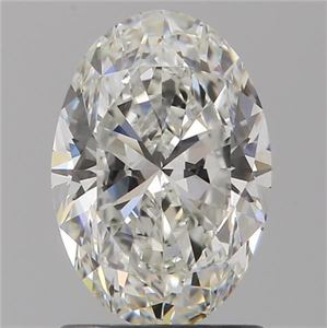 Picture of Natural Diamond 1.30 Carats, Oval with  Cut, G Color, IF Clarity and Certified by GIA