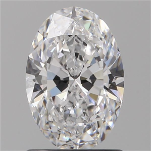 Picture of Natural Diamond 1.00 Carats, Oval with  Cut, D Color, VVS2 Clarity and Certified by GIA