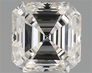 Picture of Natural Diamond 0.45 Carats, Asscher with  Cut, I Color, VVS2 Clarity and Certified by GIA