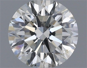 Picture of Natural Diamond 0.41 Carats, Round with Excellent Cut, I Color, SI2 Clarity and Certified by IGI