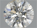 Natural Diamond 0.40 Carats, Round with Excellent Cut, J Color, SI1 Clarity and Certified by IGI