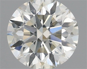 Picture of Natural Diamond 0.41 Carats, Round with Excellent Cut, J Color, SI2 Clarity and Certified by IGI