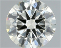 Natural Diamond 0.40 Carats, Round with Excellent Cut, K Color, SI1 Clarity and Certified by IGI