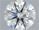 Natural Diamond 0.61 Carats, Round with Excellent Cut, I Color, VS1 Clarity and Certified by IGI
