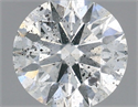 Natural Diamond 0.43 Carats, Round with Excellent Cut, G Color, I1 Clarity and Certified by IGI