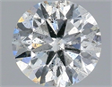 Natural Diamond 0.42 Carats, Round with Very Good Cut, F Color, I1 Clarity and Certified by IGI