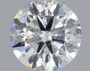 Picture of Natural Diamond 0.42 Carats, Round with Very Good Cut, F Color, I1 Clarity and Certified by IGI