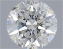 Natural Diamond 0.41 Carats, Round with Very Good Cut, G Color, I1 Clarity and Certified by IGI