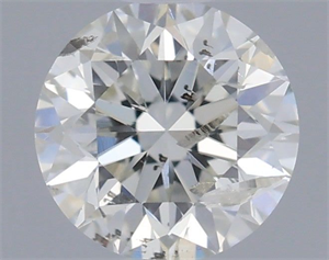 Picture of Natural Diamond 0.41 Carats, Round with Very Good Cut, G Color, I1 Clarity and Certified by IGI