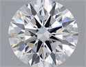 Lab Grown Diamond 1.53 Carats, Round with Ideal Cut, F Color, VVS2 Clarity and Certified by IGI