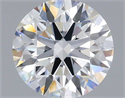 Lab Grown Diamond 1.55 Carats, Round with Ideal Cut, D Color, VS1 Clarity and Certified by IGI