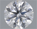 Natural Diamond 0.70 Carats, Round with Excellent Cut, E Color, I1 Clarity and Certified by IGI