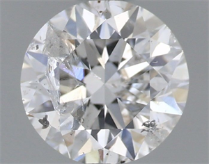 Picture of Natural Diamond 0.71 Carats, Round with Excellent Cut, F Color, I1 Clarity and Certified by IGI