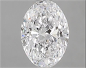 Natural Diamond 1.01 Carats, Oval with  Cut, D Color, VS2 Clarity and Certified by GIA