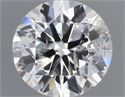 Natural Diamond 0.70 Carats, Round with Very Good Cut, F Color, I1 Clarity and Certified by IGI