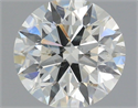 Natural Diamond 0.70 Carats, Round with Excellent Cut, J Color, SI1 Clarity and Certified by IGI