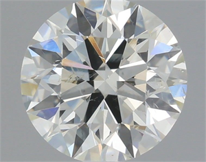 Picture of Natural Diamond 0.70 Carats, Round with Excellent Cut, J Color, SI1 Clarity and Certified by IGI