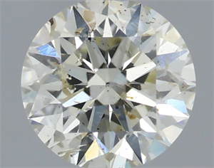 Picture of Natural Diamond 0.50 Carats, Round with Excellent Cut, L Color, SI2 Clarity and Certified by IGI