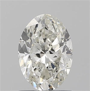 Picture of Natural Diamond 1.01 Carats, Oval with  Cut, K Color, SI2 Clarity and Certified by GIA