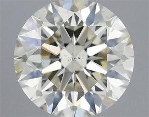 Picture of Natural Diamond 0.71 Carats, Round with Excellent Cut, K Color, SI2 Clarity and Certified by IGI