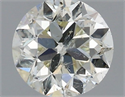Natural Diamond 0.92 Carats, Round with Very Good Cut, K Color, I1 Clarity and Certified by IGI