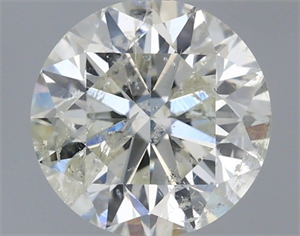 Picture of Natural Diamond 1.01 Carats, Round with Very Good Cut, K Color, I1 Clarity and Certified by IGI