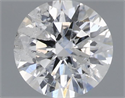 Natural Diamond 0.70 Carats, Round with Excellent Cut, F Color, I1 Clarity and Certified by IGI