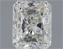 Natural Diamond 0.51 Carats, Radiant with  Cut, J Color, I1 Clarity and Certified by GIA
