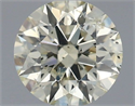 Natural Diamond 0.70 Carats, Round with Excellent Cut, K Color, I1 Clarity and Certified by IGI