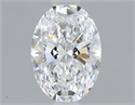 Natural Diamond 0.70 Carats, Oval with  Cut, D Color, IF Clarity and Certified by GIA