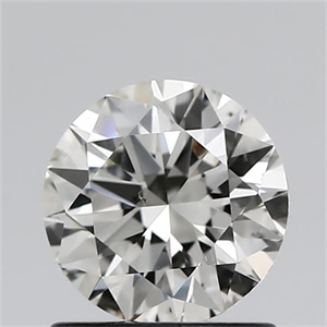 Picture of Natural Diamond 1.00 Carats, Round with Excellent Cut, J Color, SI1 Clarity and Certified by GIA
