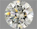 Natural Diamond 1.01 Carats, Round with Excellent Cut, K Color, VS1 Clarity and Certified by GIA