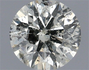 Picture of Natural Diamond 0.44 Carats, Round with Excellent Cut, J Color, I1 Clarity and Certified by IGI