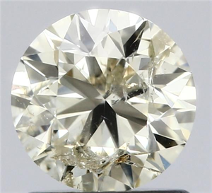 Picture of Natural Diamond 1.00 Carats, Round with Very Good Cut, N Color, I1 Clarity and Certified by IGI