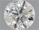 Natural Diamond 0.90 Carats, Round with Very Good Cut, I Color, I1 Clarity and Certified by IGI