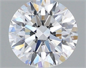 Natural Diamond 0.71 Carats, Round with Excellent Cut, D Color, VVS1 Clarity and Certified by GIA
