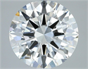 Natural Diamond 3.01 Carats, Round with Excellent Cut, H Color, VS2 Clarity and Certified by GIA