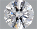 Natural Diamond 0.71 Carats, Round with Excellent Cut, D Color, VVS2 Clarity and Certified by GIA
