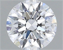 Natural Diamond 0.71 Carats, Round with Excellent Cut, D Color, VVS1 Clarity and Certified by GIA