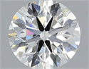 Natural Diamond 0.40 Carats, Round with Excellent Cut, H Color, SI1 Clarity and Certified by IGI