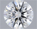 Lab Grown Diamond 1.02 Carats, Round with Ideal Cut, D Color, VVS1 Clarity and Certified by IGI
