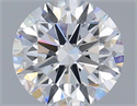 Lab Grown Diamond 1.21 Carats, Round with Ideal Cut, D Color, IF Clarity and Certified by IGI