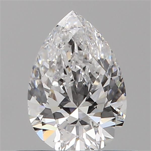 Picture of Natural Diamond 0.42 Carats, Pear with  Cut, D Color, SI1 Clarity and Certified by GIA