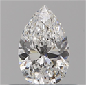 Diamante Natural 0.40 quilates, De pera , Color F, claridad SI1 y certificado GIA
