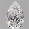 Diamante Natural 0.40 quilates, De pera , Color D, claridad VVS2 y certificado GIA