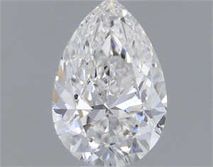 Picture of Natural Diamond 0.50 Carats, Pear with  Cut, E Color, VVS2 Clarity and Certified by GIA