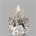 Natural Diamond 0.91 Carats, Pear with  Cut, J Color, I1 Clarity and Certified by GIA