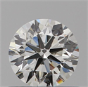 Natural Diamond 0.54 Carats, Round with Excellent Cut, H Color, VVS2 Clarity and Certified by IGI